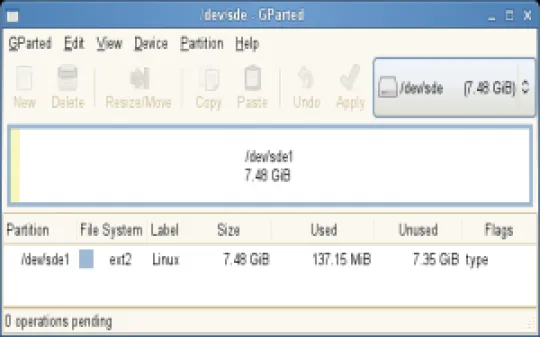 gparted-single-partition